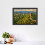 The Great Wall of China Painting Style Wall Art Poster | Landscape