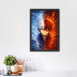 Todoroki My Hero Academia Anime Wall Art Poster | Portrait