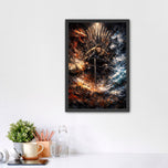 John Snow Game of Thrones Abstract Wall Art Poster | Portrait