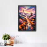 Kyoto Japan City Life Wall Art Poster | Portrait
