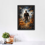 Nathan Drake Uncharted Abstract Wall Art Poster | Portrait