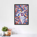 Josh Allen Buffalo Bills NFL Abstract Wall Art Poster | Portrait