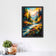 Nature River Scene Painting Style Wall Art Poster | Portrait