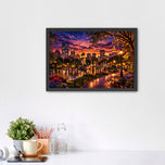 Boston Garden Serenity Wall Art Poster | Landscape