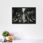 Horror Icons Crossing Abbey Road Wall Art Poster | Landscape