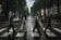 Horror Icons Crossing Abbey Road Wall Art Poster | Landscape