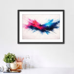 Chromatic Collision — Abstract Paint Splatter Wall Art