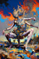Metamorphosis in Motion - Abstract Surrealism Wall Art Poster | Portrait