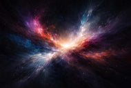 Stellar Awakening - Abstract Galaxy Nebula Wall Art
