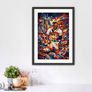 The Power of 13 - Ronald Acuña Jr. Atlanta Braves MLB Abstract Wall Art