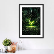 Birth of the Nightmare - Xenomorph Alien Abstract Horror Wall Art