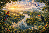 Amazon Rainforest Nature Wall Art Poster | Landscape