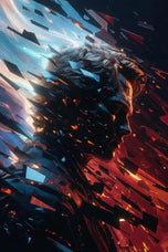 Anakin Skywalker Duality of Light and Dark Wall Art Poster | Portrait