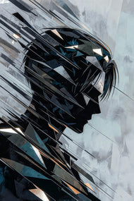 Attack on Titan Levi Ackerman Abstract Wall Art Poster | Portrait