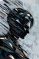 Attack on Titan Levi Ackerman Abstract Wall Art Poster | Portrait