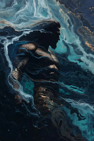 Aquaman King of the Seven Seas Wall Art Poster | Portrait