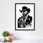 The Outlaw’s Shadow - Arthur Morgan Red Dead Redemption 2 Ink Wall Art