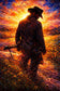 Ride Into the Sunset - Arthur Morgan Red Dead Redemption 2 Sunset Wall Art