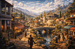 Assassins Creed Odyssey Video Game Wall Art Poster | Landscape