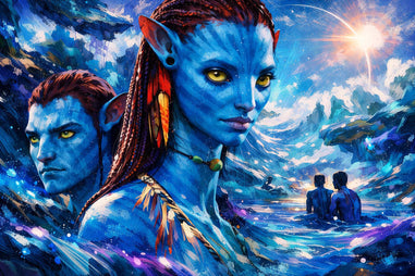 Avatar Pandora painting style poster
