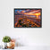 Barcelona Golden Sunset Over Sagrada Familia Skyline Wall Art Poster | Landscape