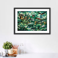 Midnight Green Momentum – Saquon Barkley Philadelphia Eagles NFL Wall Art