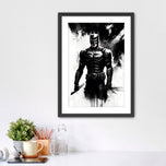Shadow of Gotham - Dark Knight Inspired Batman Ink Wall Art