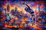 One-Handed Glory – New York Giants Moment Over Manhattan