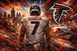 The Falcon Takes Flight - Bijan Robinson Atlanta Falcons Art