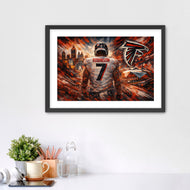 The Falcon Takes Flight - Bijan Robinson Atlanta Falcons Art
