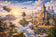Bioshock Infinite Columbia City in the Clouds Wall Art Poster | Landscape