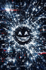 Fragments of the Algorithm - Black Mirror Digital Smile Cinematic Artwork