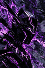 Black Panther Vibranium Energy Wall Art Poster | Portrait