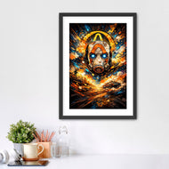 Psycho Mayhem - Borderlands Psycho Mask Video Game Inspired Artwork”
