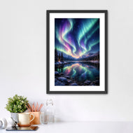 Heaven’s Curtains - Aurora Borealis Night Sky Landscape Art
