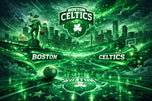 Boston Celtics Skyline – NBA Cityscape Wall Art