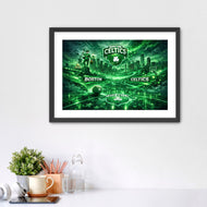 Boston Celtics Skyline – NBA Cityscape Wall Art