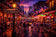Bourbon Street New Orleans Wall Art Poster| Landscape