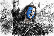 The Cry for Freedom – William Wallace Braveheart Warrior Art