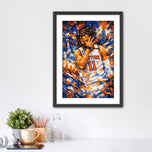 Crown of the Garden - Jalen Brunson New York Knicks NBA Abstract Wall Art