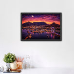 Cape Town South Africa Twilight Wall Art Poster | Landscape