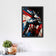 Captain America Patriotic Paint Surge Wall Art Poster | Portrait