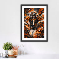 King of the Jungle – Ja'Marr Chase Cincinnati Bengals Abstract Wall Art