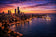 Chicago Skyline Lake Michigan Wall Art Poster | Landscape