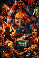 The Playtime Butcher –  Chucky Slasher Horror Wall Art