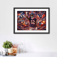 Space City Rising – Nico Collins Houston Texans NFL Wall Art