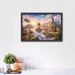 Bioshock Infinite Columbia City in the Clouds Wall Art Poster | Landscape