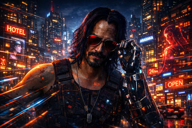 Johnny Silverhand Cyberpunk poster