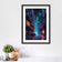 Neon District – Cyberpunk Future City Abstract Wall Art
