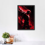 Daredevil Crimson Shadow Wall Art Poster | Portrait